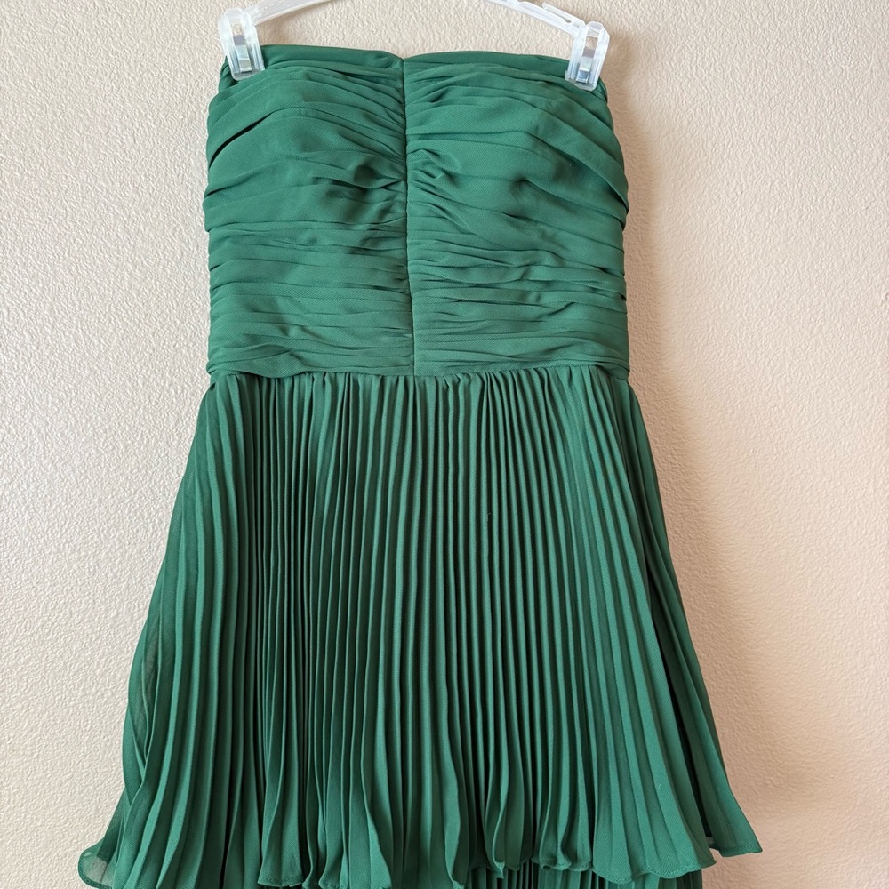 KissProm khalani emerald green ruffle multi layer long prom dress - Picture 6 of 14